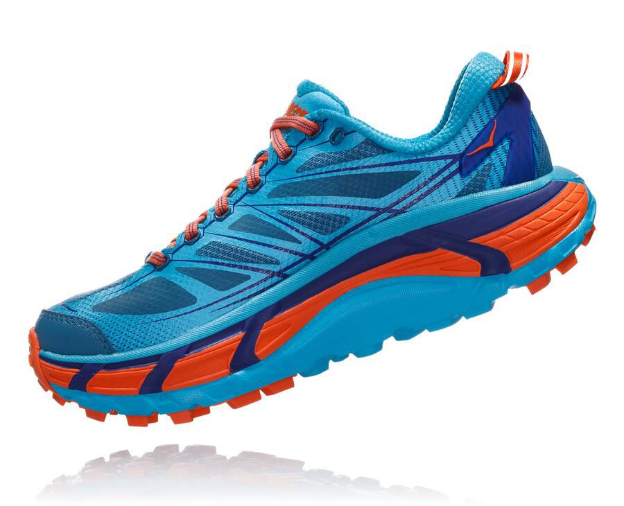 Hoka One One トレイルシューズ レディース 青 - Mafate Speed 2 - OD9128350